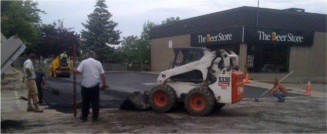commercial paving parking lot