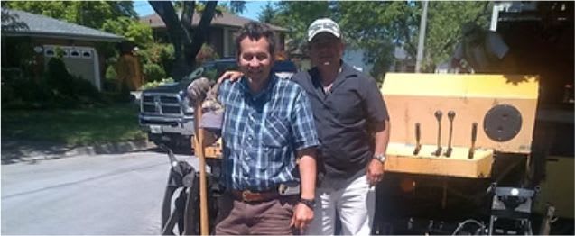 professional team, top of the line paving equipment