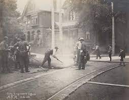 history of paving