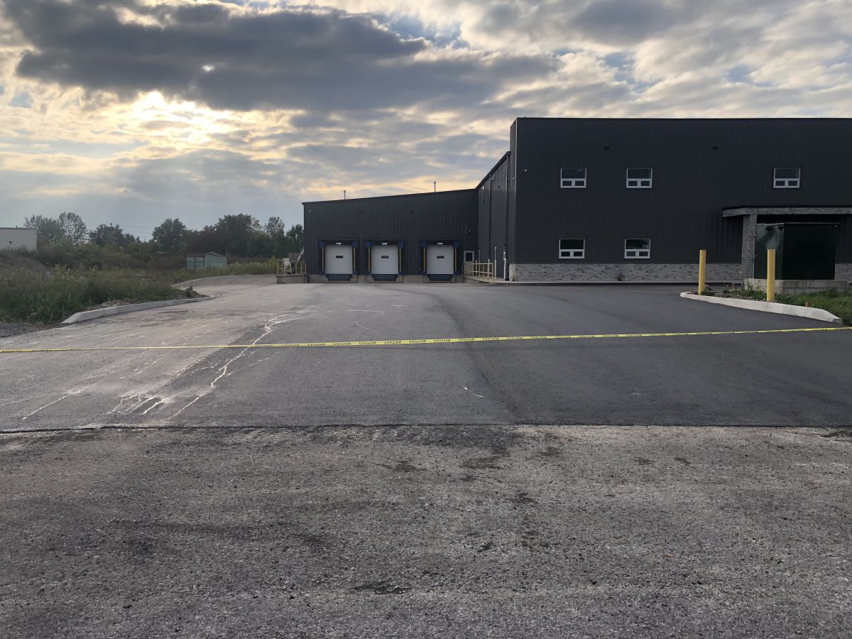 industrial driveway and parking lot